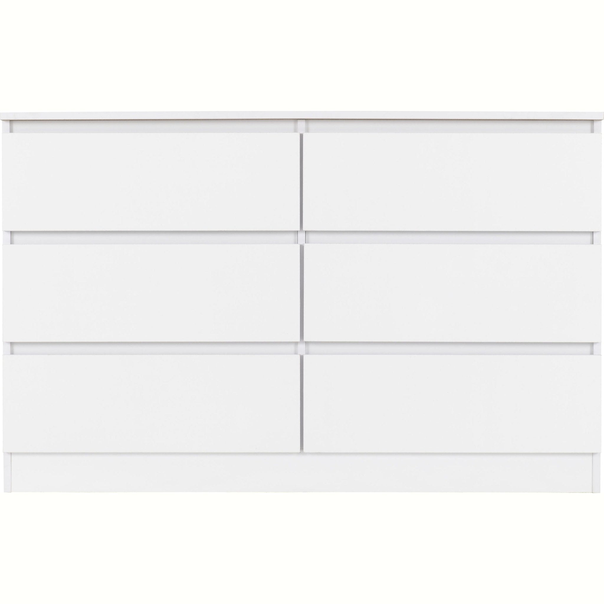 Malvern 6 Drawer Chest - White