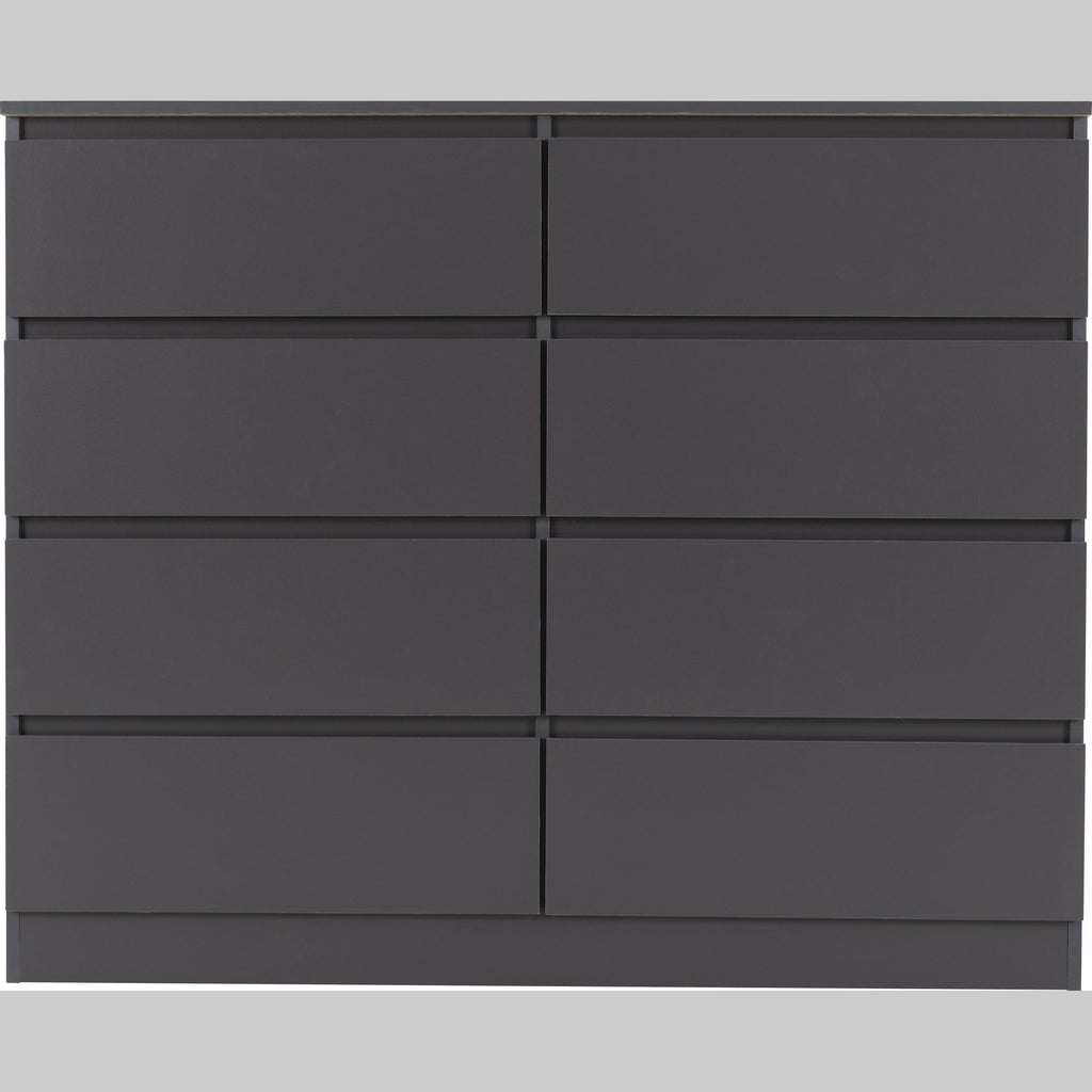 Malvern 8 Drawer Chest - Grey