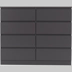 Malvern 8 Drawer Chest - Grey