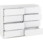 Malvern 8 Drawer Chest - White