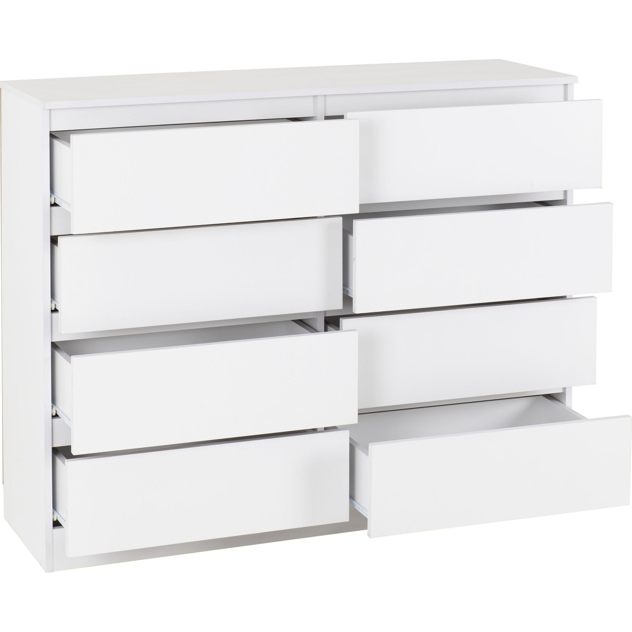 Malvern 8 Drawer Chest - White