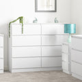 Malvern 8 Drawer Chest - White