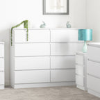 Malvern 8 Drawer Chest - White