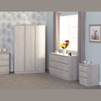 Malvern 3 Door Wardrobe - Urban Snow