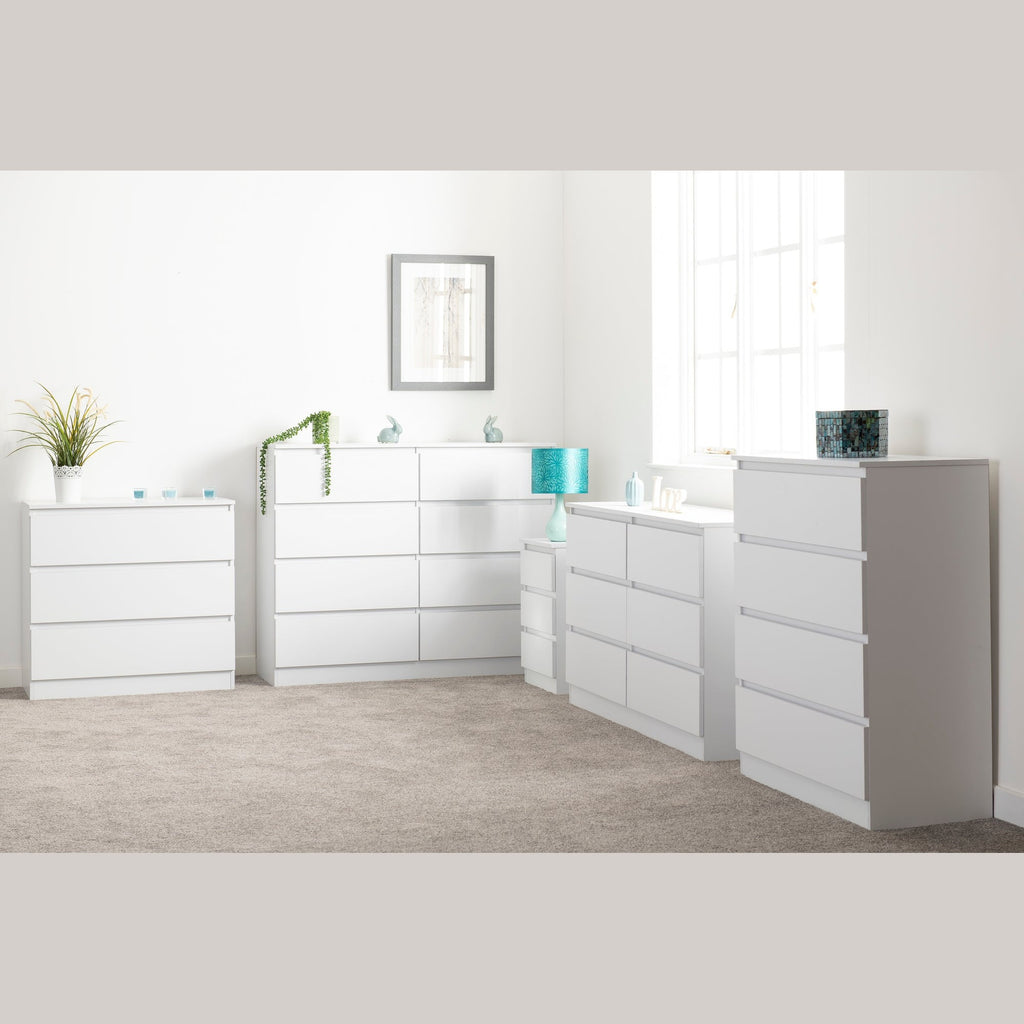 Malvern 3 Drawer Chest - White