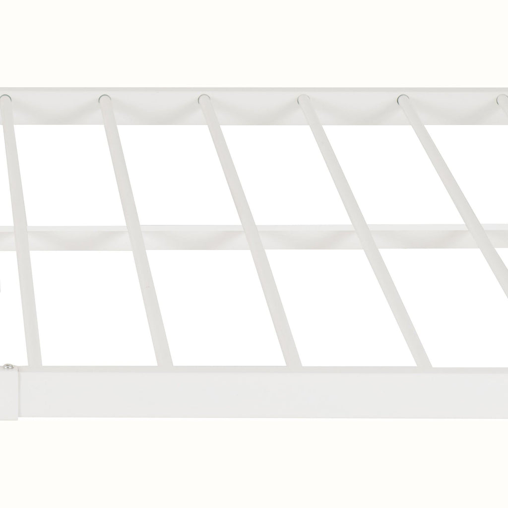 Marlborough 4'6" Bed - White/Antique Brass