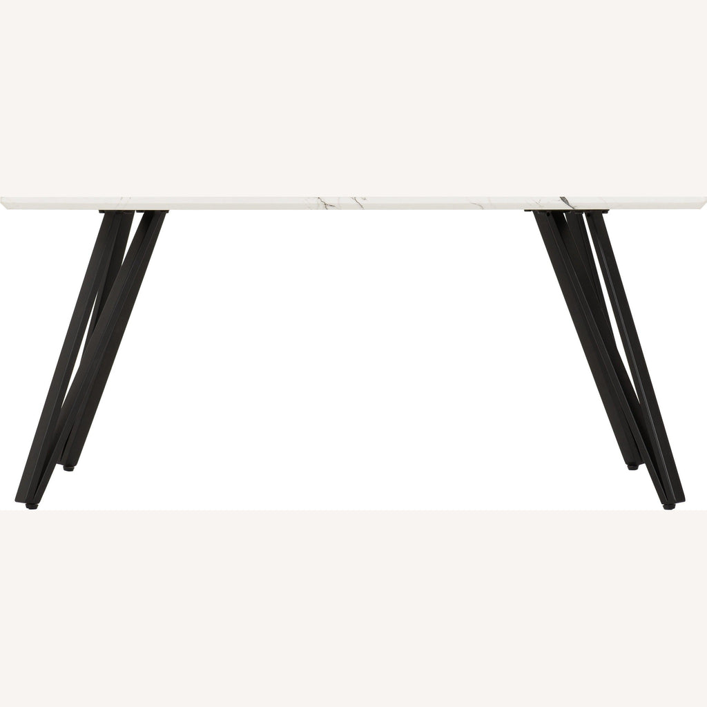 Marlow Coffee Table - White Marble Effect