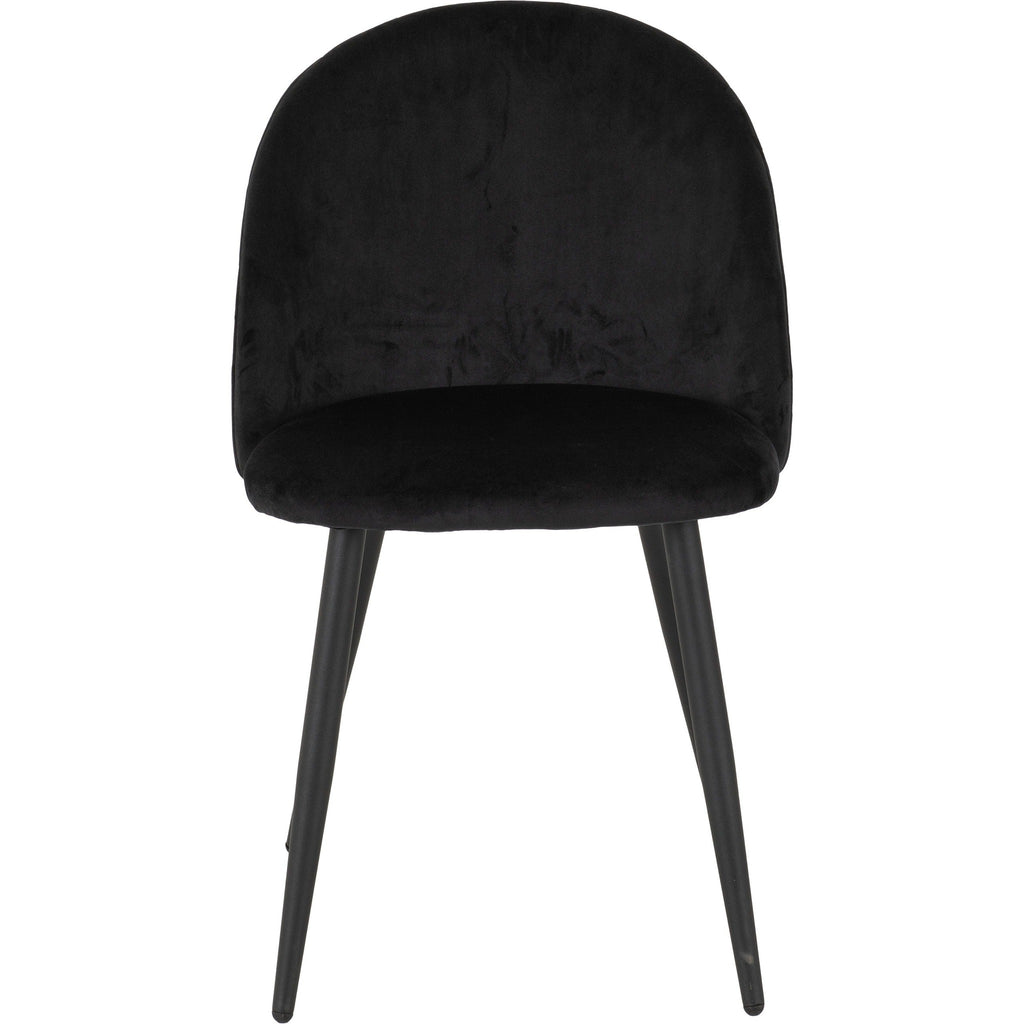 Marlow Dining Chair X4 Per Box - Black Velvet