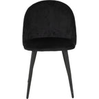 Marlow Dining Chair X4 Per Box - Black Velvet
