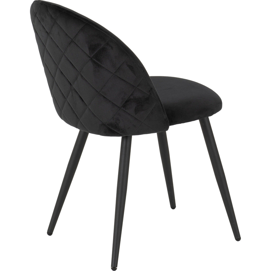 Marlow Dining Chair X4 Per Box - Black Velvet