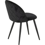 Marlow Dining Chair X4 Per Box - Black Velvet
