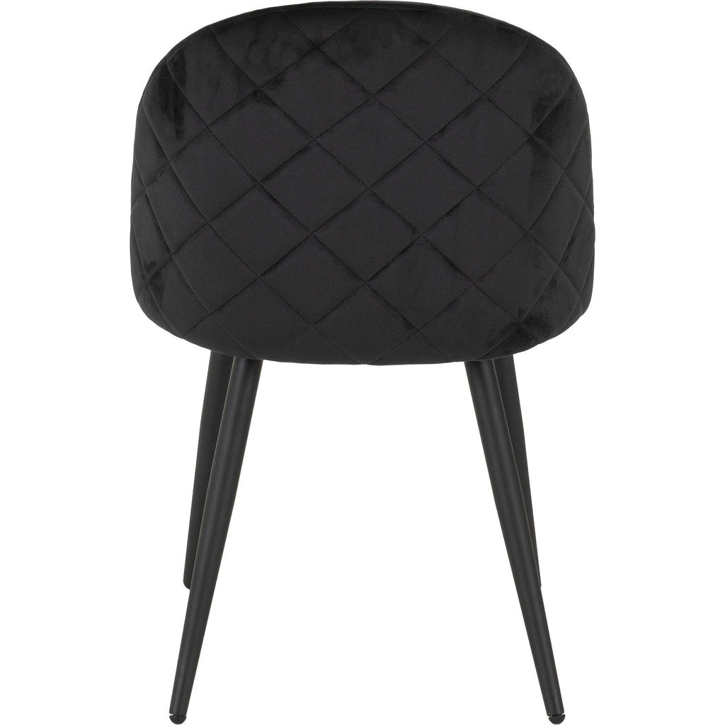 Marlow Dining Chair X4 Per Box - Black Velvet