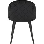 Marlow Dining Chair X4 Per Box - Black Velvet