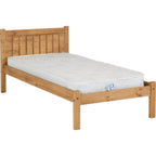 Maya 3' Bed - Distressed Waxed Pine