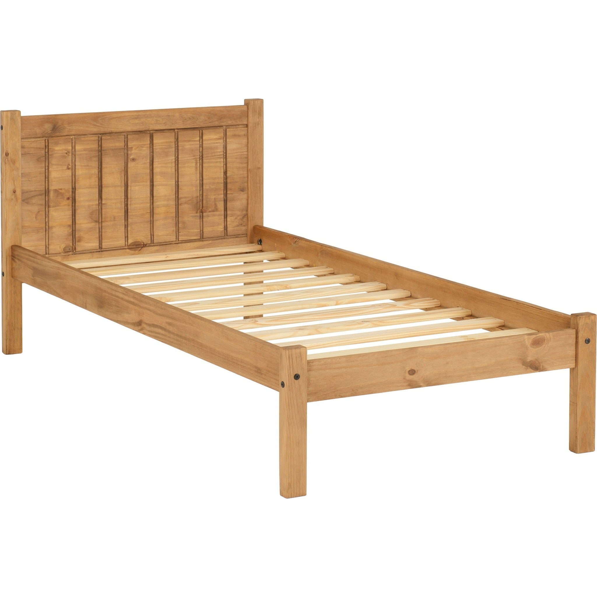 Maya 3' Bed - Distressed Waxed Pine