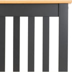 Monaco 3' High End Bed - Dark Grey/Oak Effect