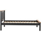Monaco 3' Low End Bed - Dark Grey/Oak Effect