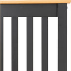 Monaco 3' Low End Bed - Dark Grey/Oak Effect