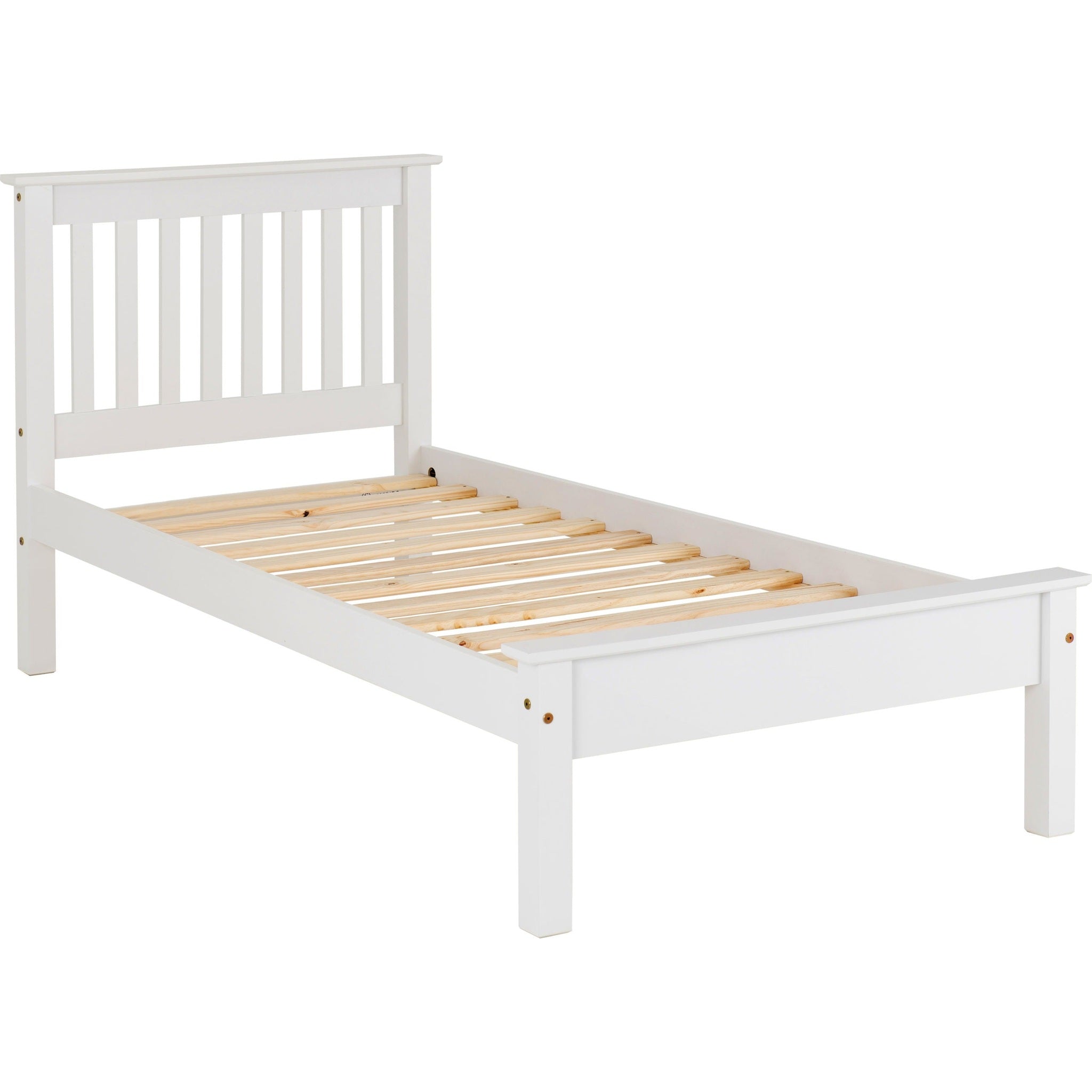 Monaco 3' Low End Bed - White