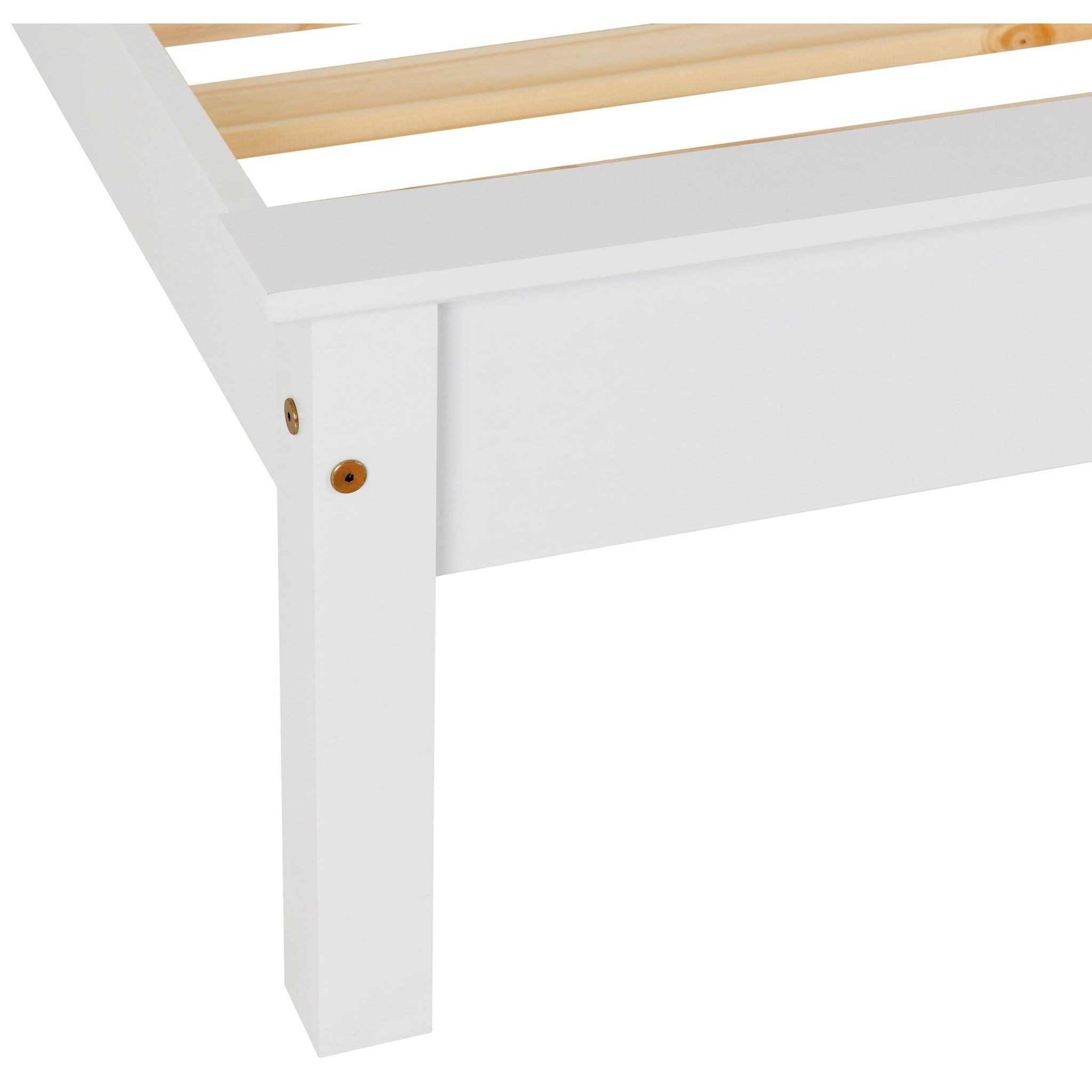 Monaco 3' Low End Bed - White