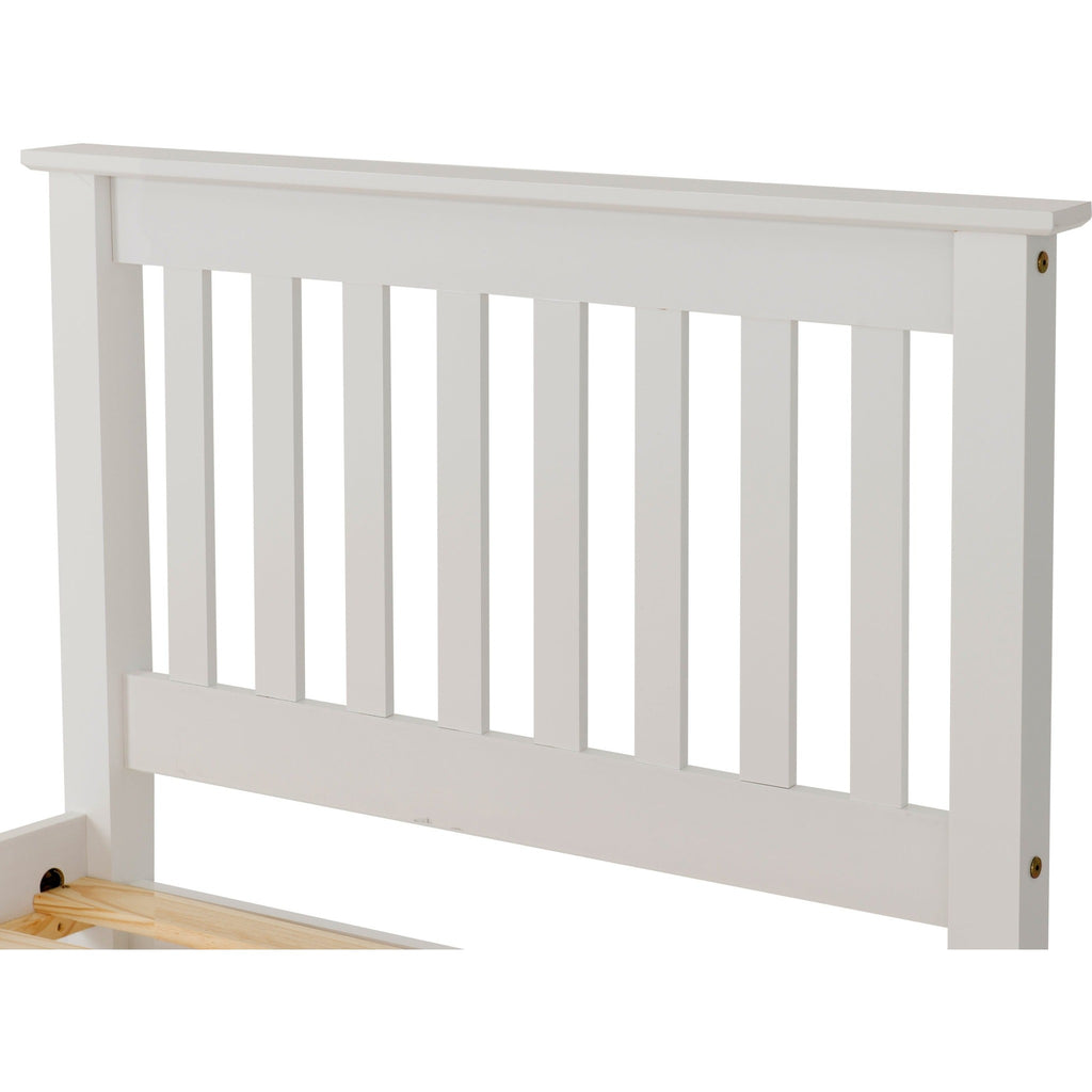 Monaco 3' Low End Bed - White