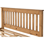 Monaco 4'6" High End Bed - Distressed Waxed Pine