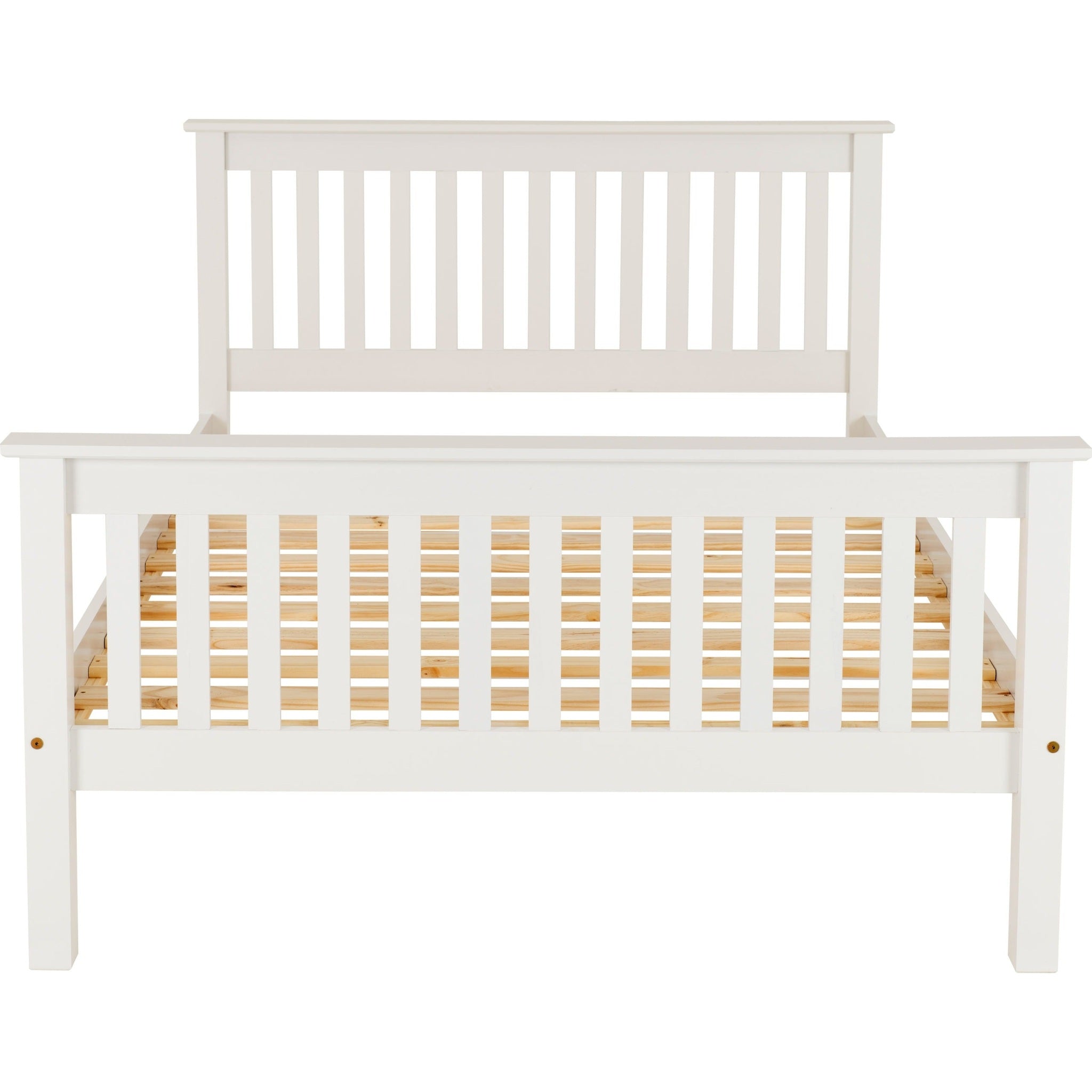 Monaco 4' High End Bed - White