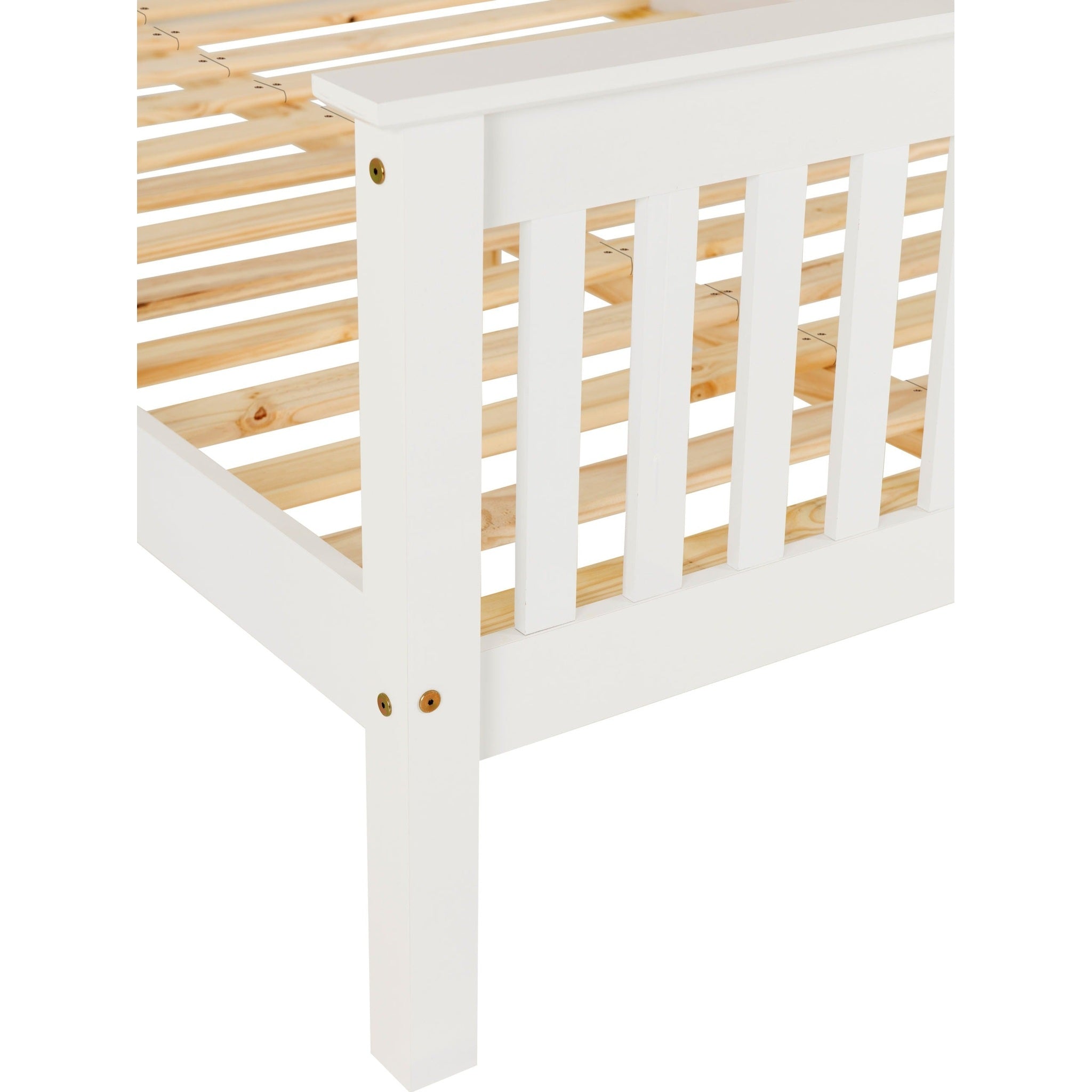 Monaco 4' High End Bed - White