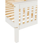Monaco 4'6" High End Bed - White