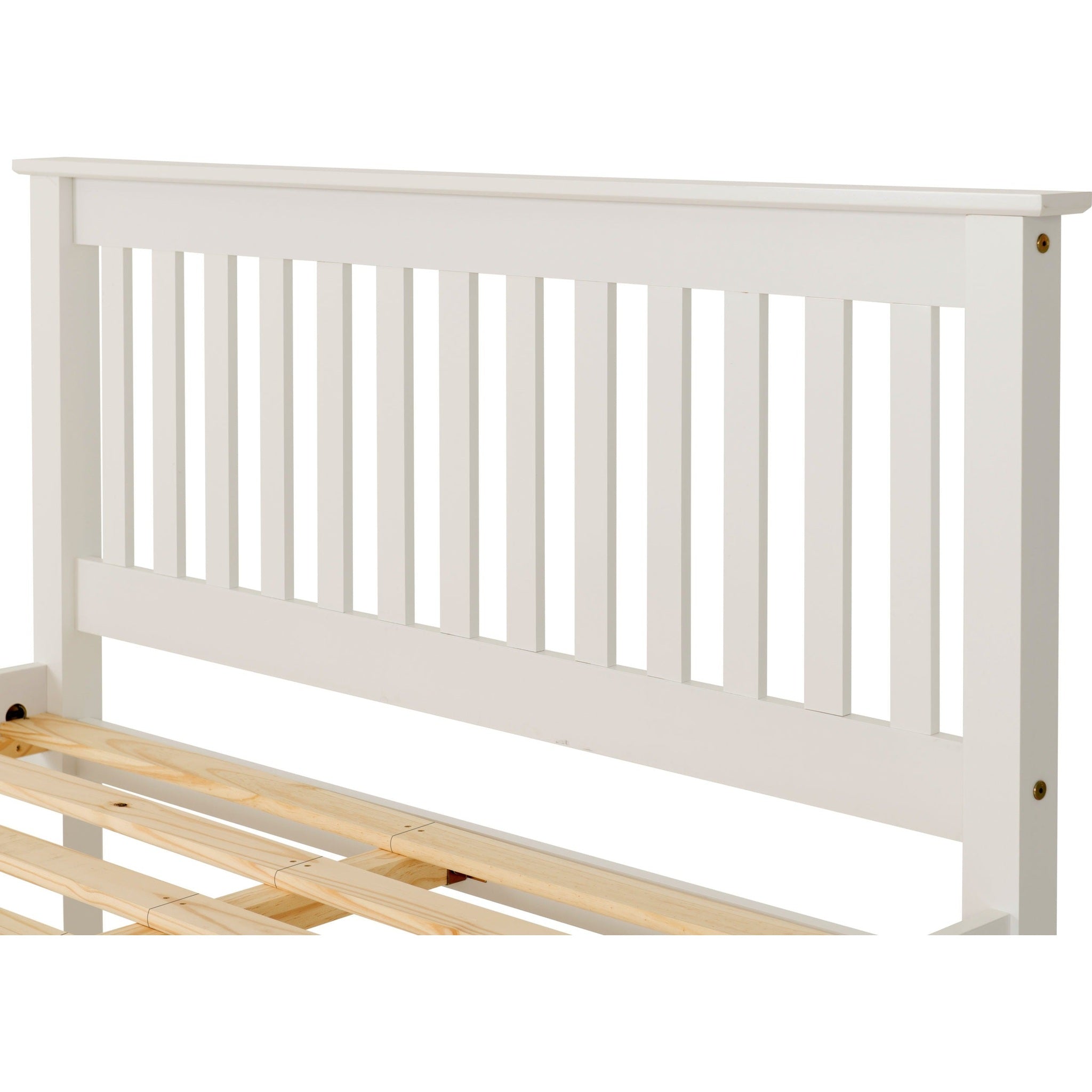 Monaco 4'6" High End Bed - White