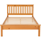 Monaco 4'6" Low End Bed - Antique Pine