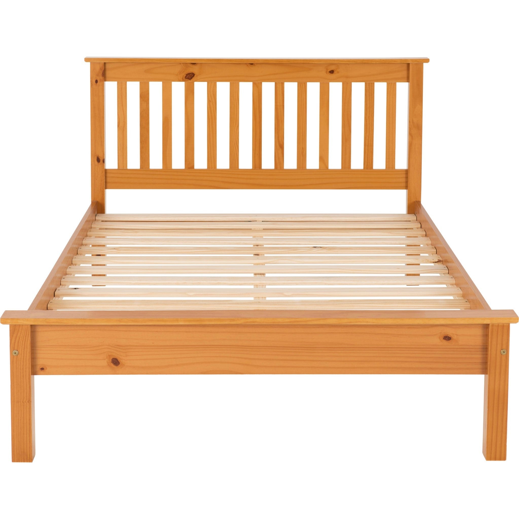 Monaco 4'6" Low End Bed - Antique Pine