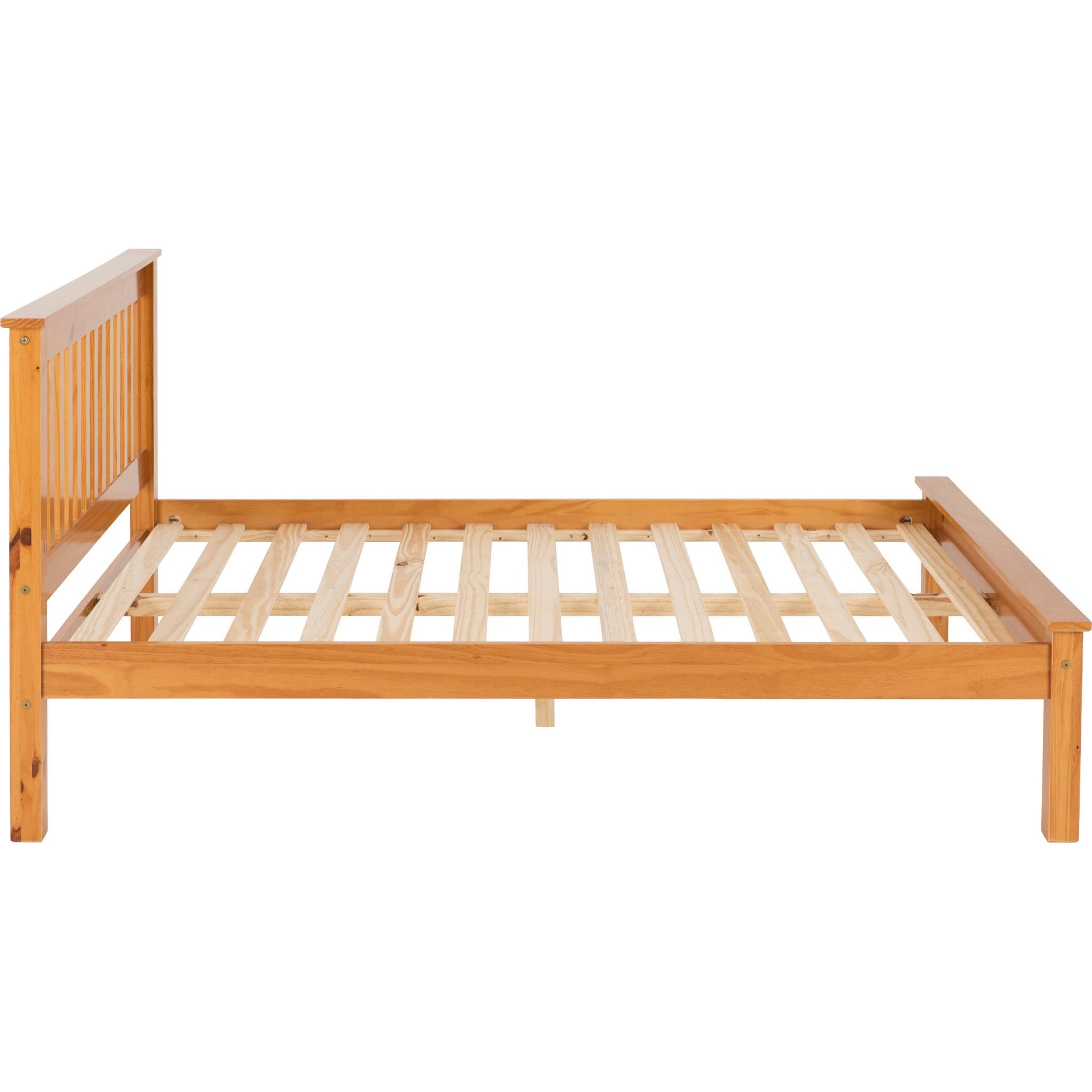Monaco 4'6" Low End Bed - Antique Pine