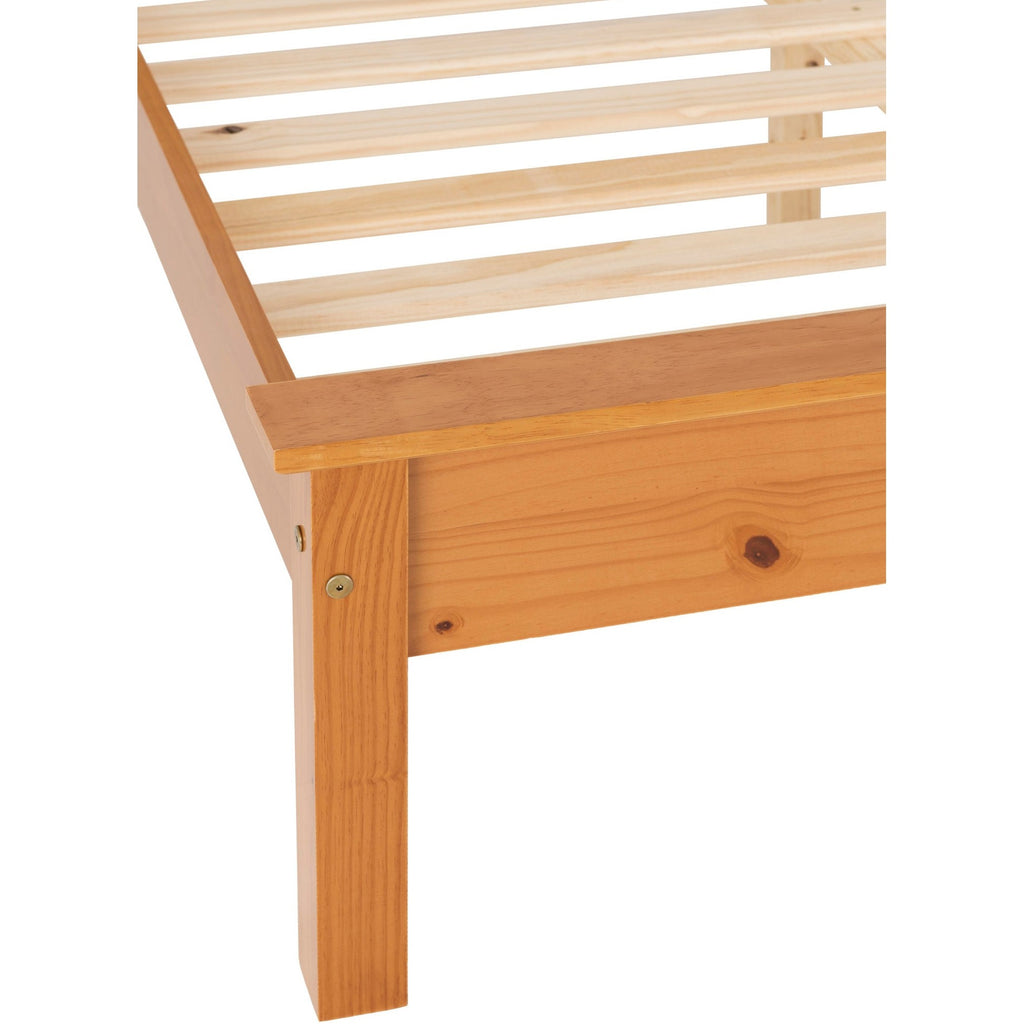 Monaco 4'6" Low End Bed - Antique Pine