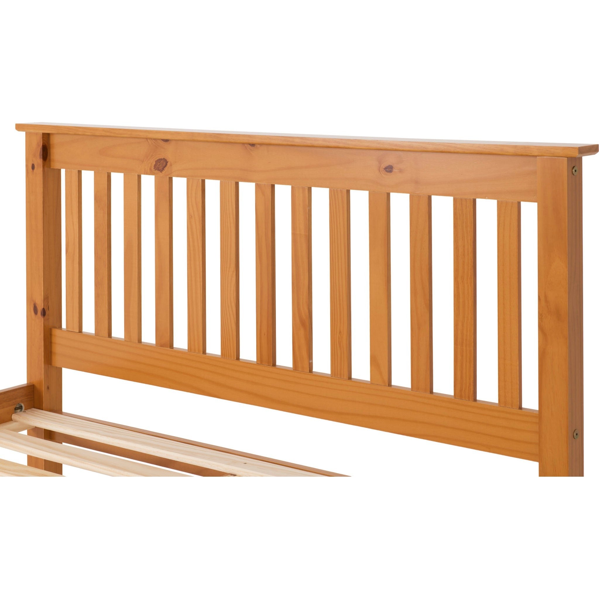 Monaco 4'6" Low End Bed - Antique Pine