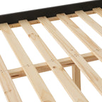 Monaco 5' Low End Bed - Dark Grey/Oak Effect