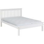 Monaco 4'6" Low End Bed - White
