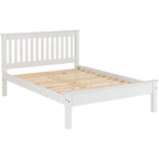 Monaco 5' Low End Bed - White