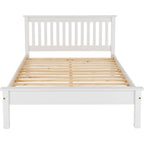 Monaco 5' Low End Bed - White