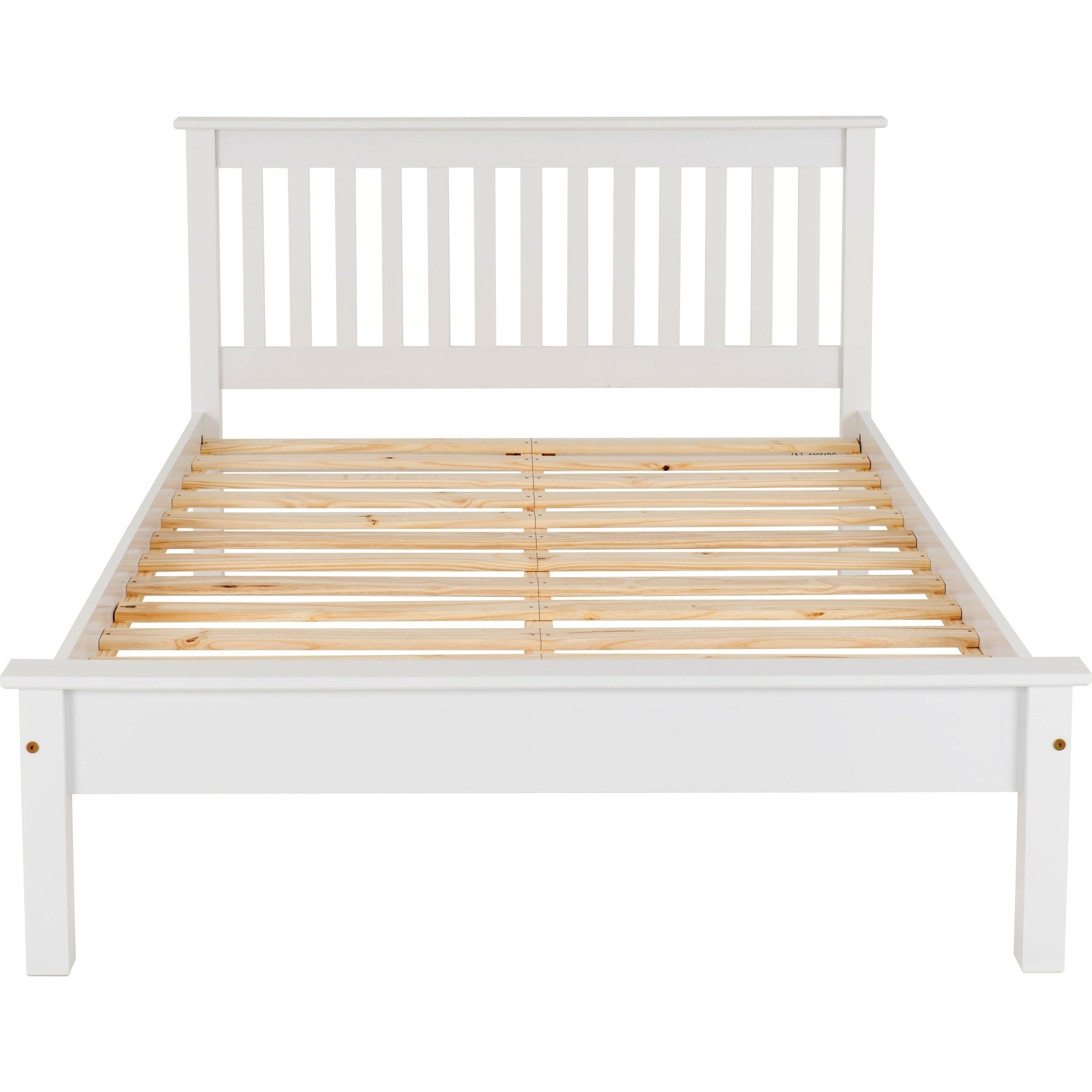 Monaco 4' Low End Bed - White