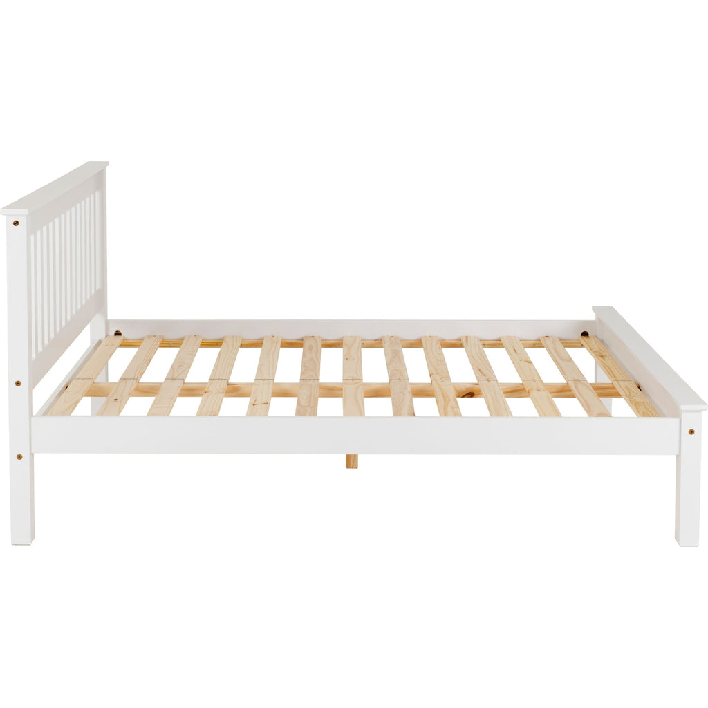 Monaco 5' Low End Bed - White