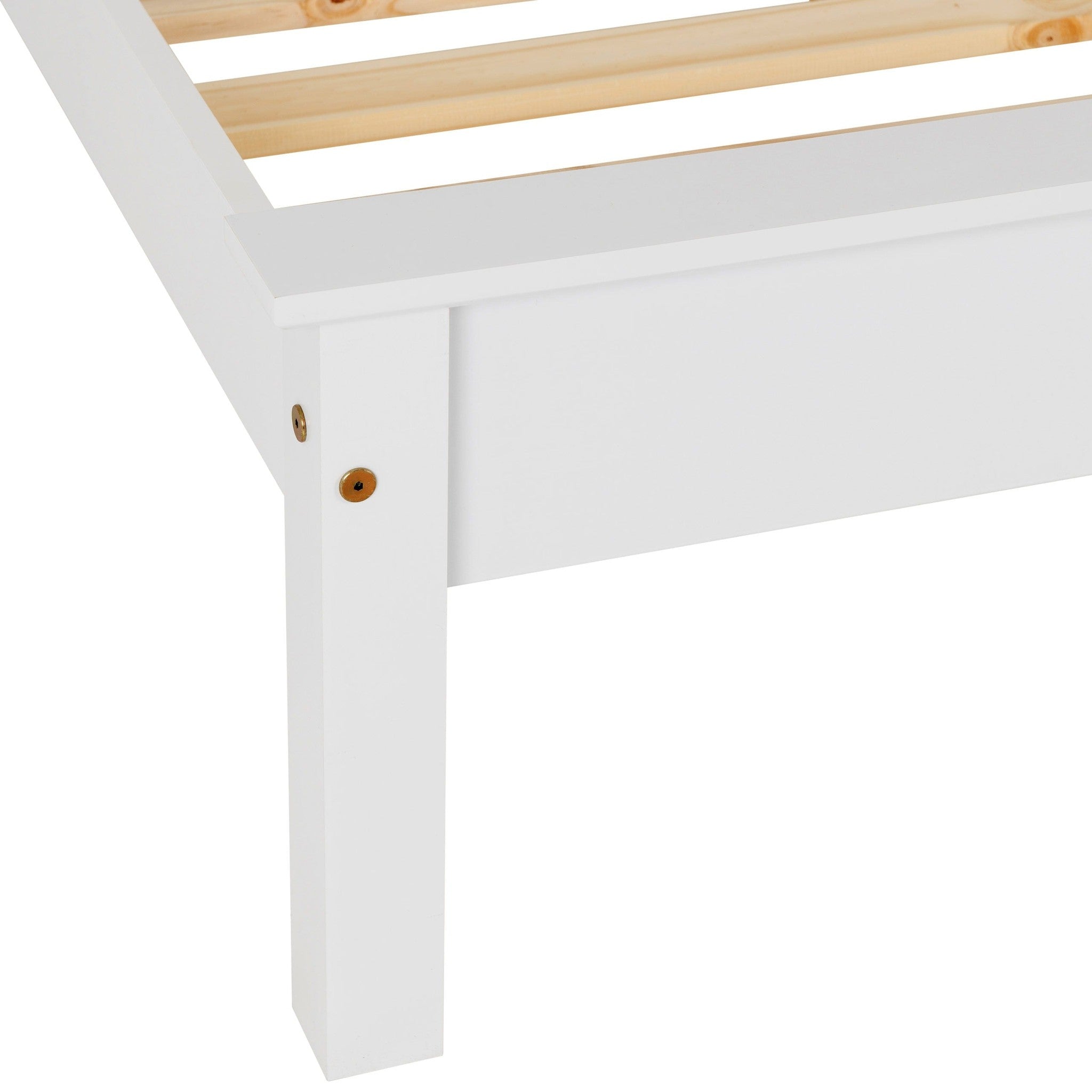 Monaco 4' Low End Bed - White