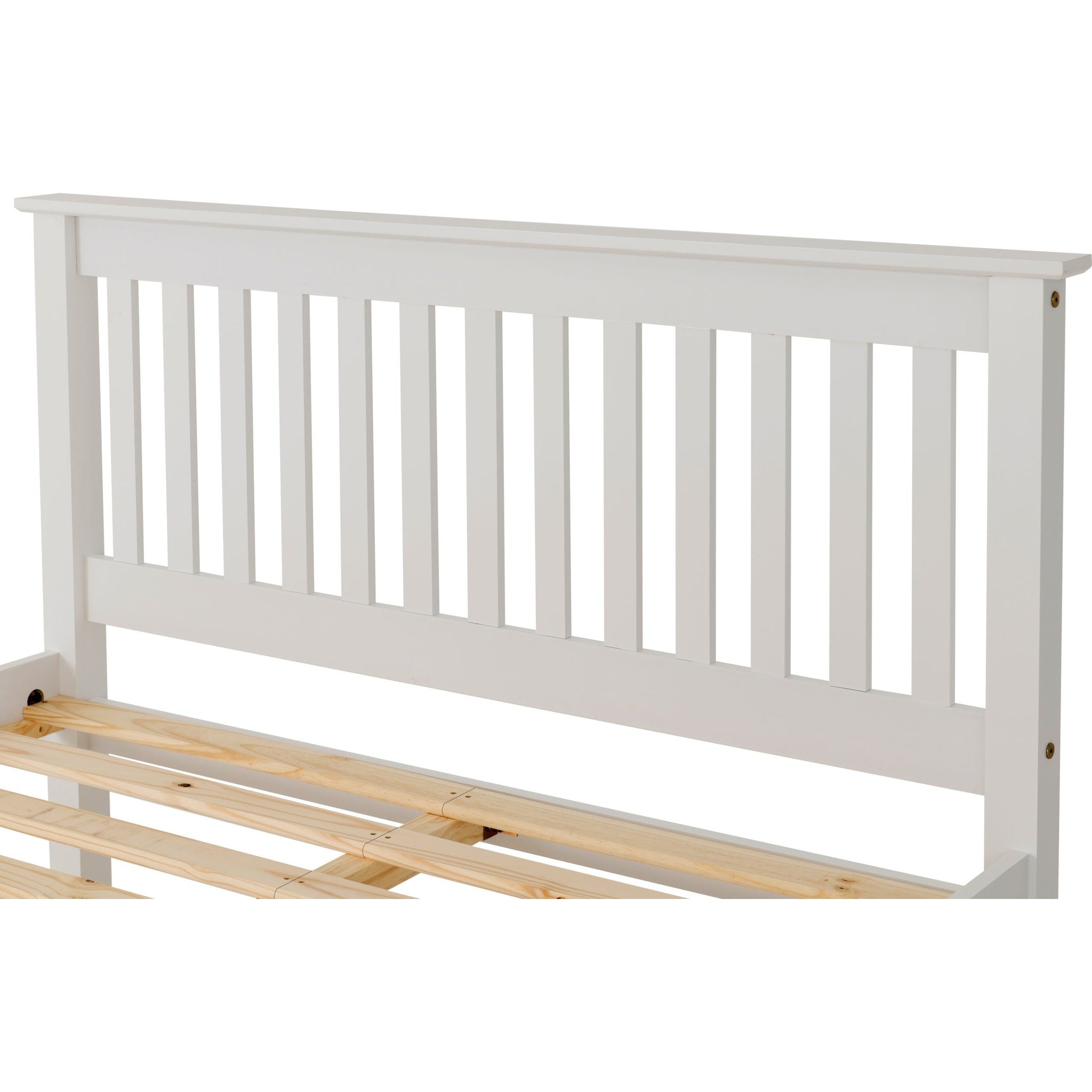 Monaco 4'6" Low End Bed - White