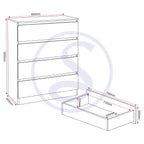 Malvern 4 Drawer Chest - Urban Snow