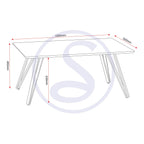 Marlow Coffee Table - White Marble Effect