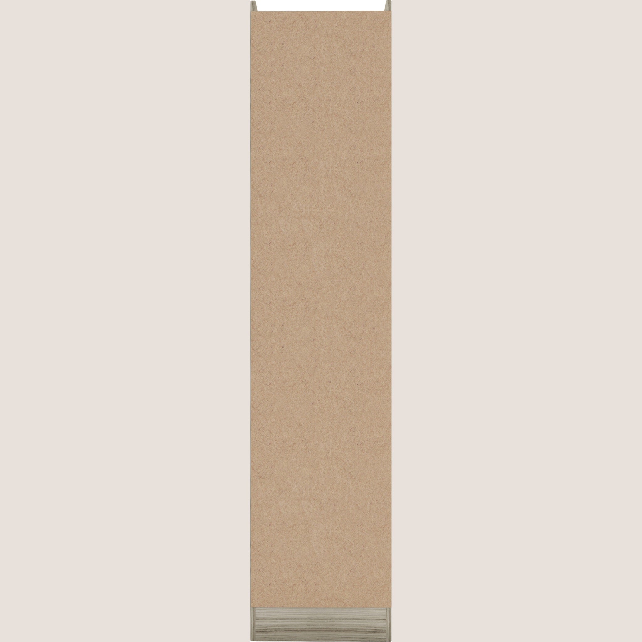 Nevada 1 Door 1 Drawer Wardrobe - Grey Gloss/Light Oak Effect Veneer