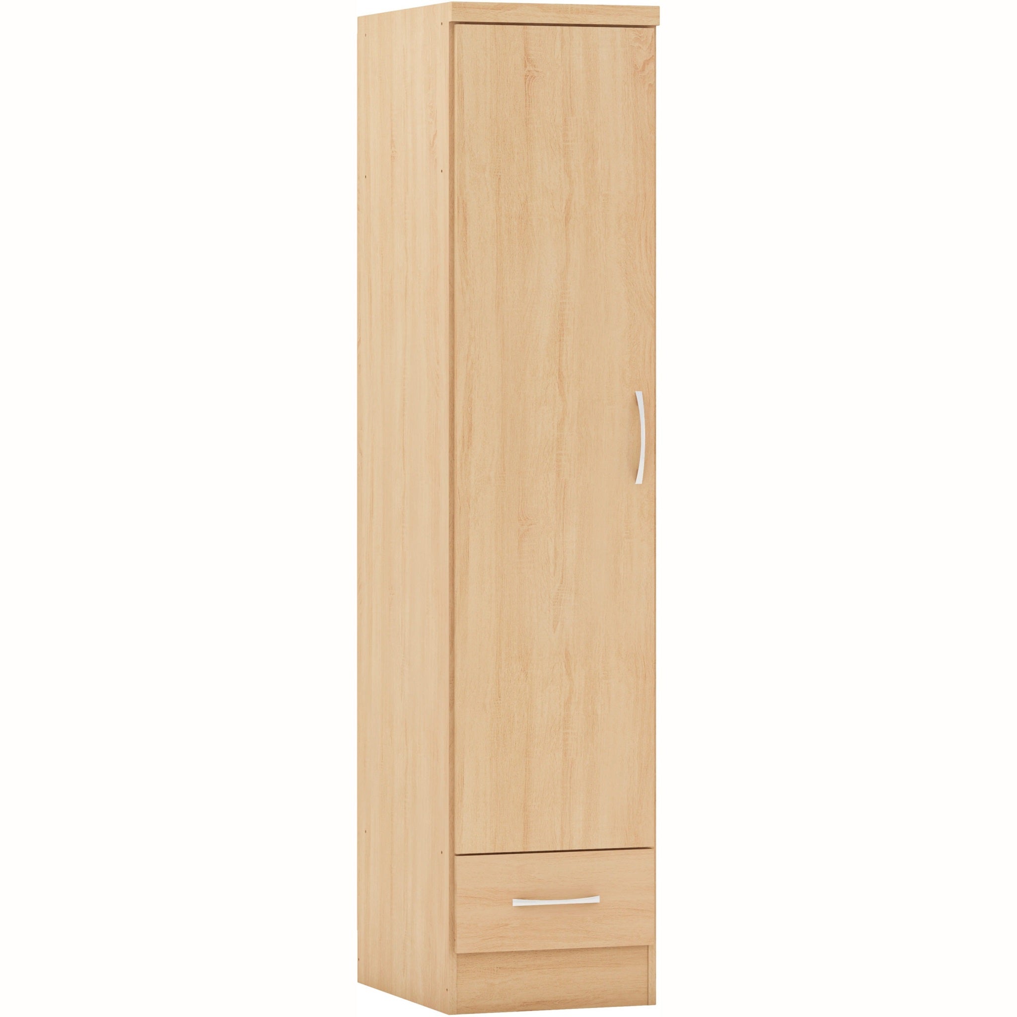 Nevada 1 Door 1 Drawer Wardrobe - Sonoma Oak Effect
