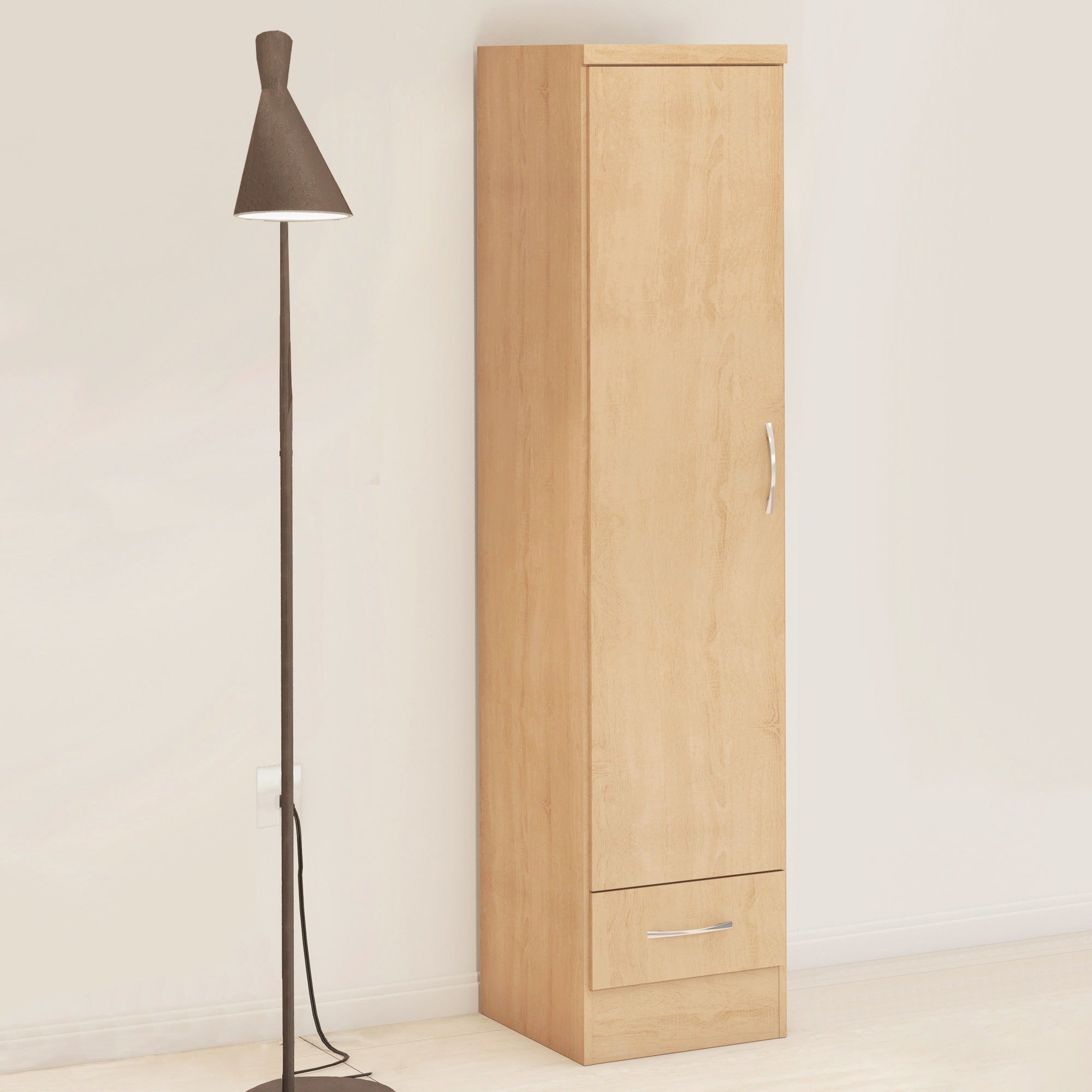 Nevada 1 Door 1 Drawer Wardrobe - Sonoma Oak Effect