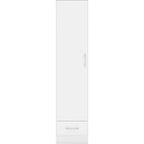 Nevada 1 Door 1 Drawer Wardrobe - White Gloss