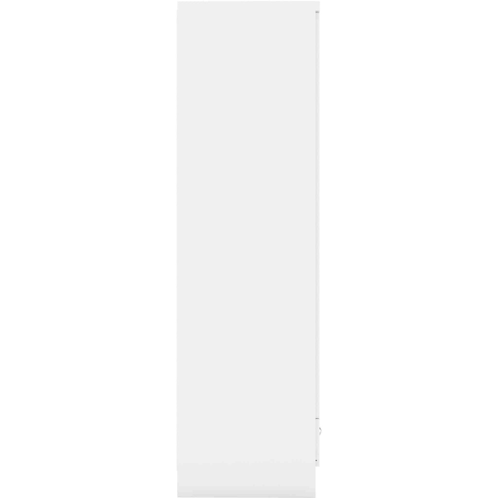 Nevada 1 Door 1 Drawer Wardrobe - White Gloss